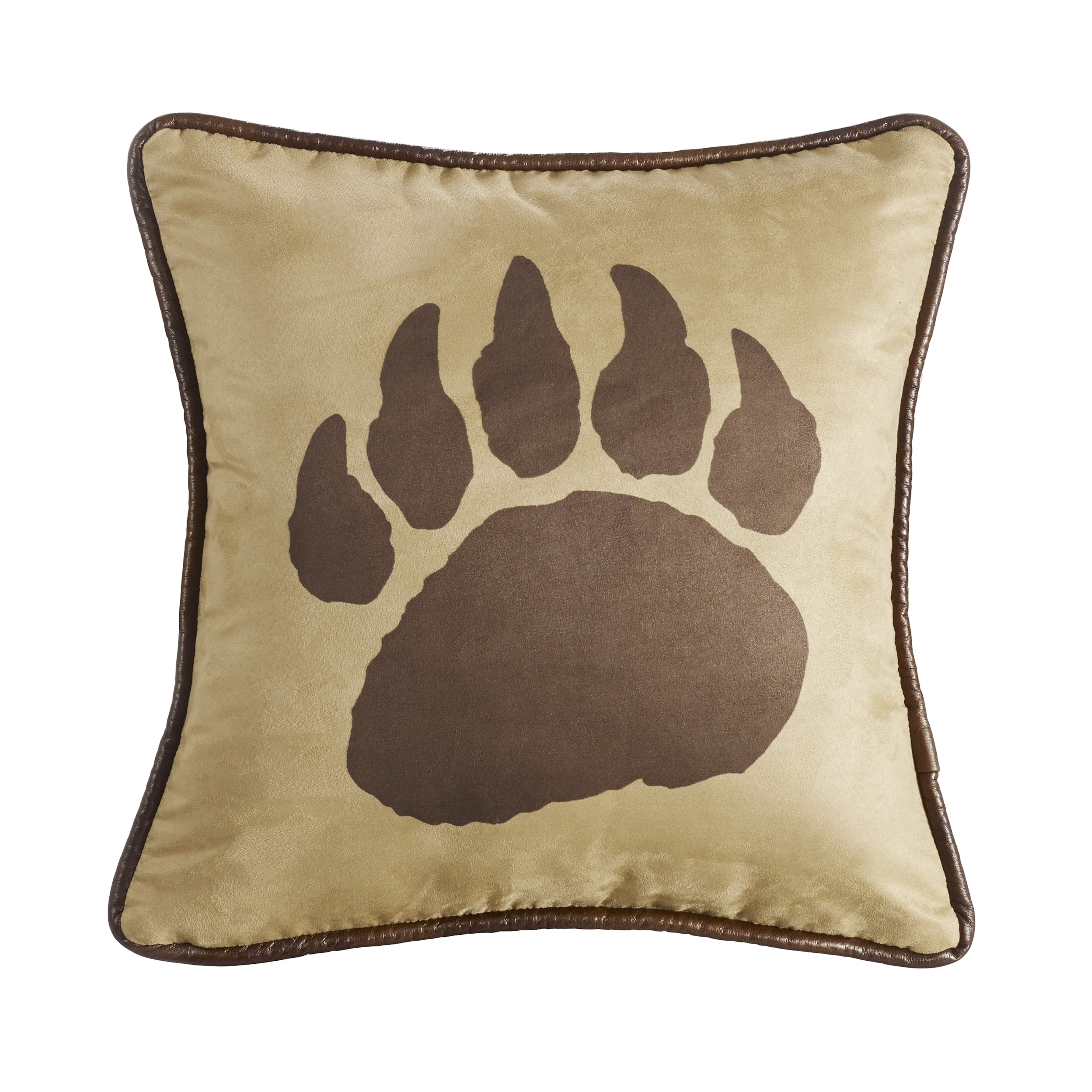 Casual Faux Suede Bear Claw Reversible Pillow Flexible