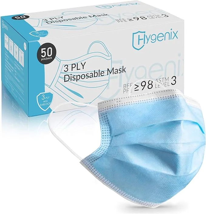 Casual Hygenix Level 3 Procedure 3Ply Disposable Face Masks – ≥98 Filtration Safe