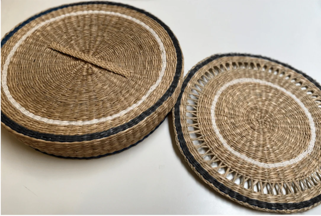 Exclusive Seagrass Black Placemats Set of 6 Luxury
