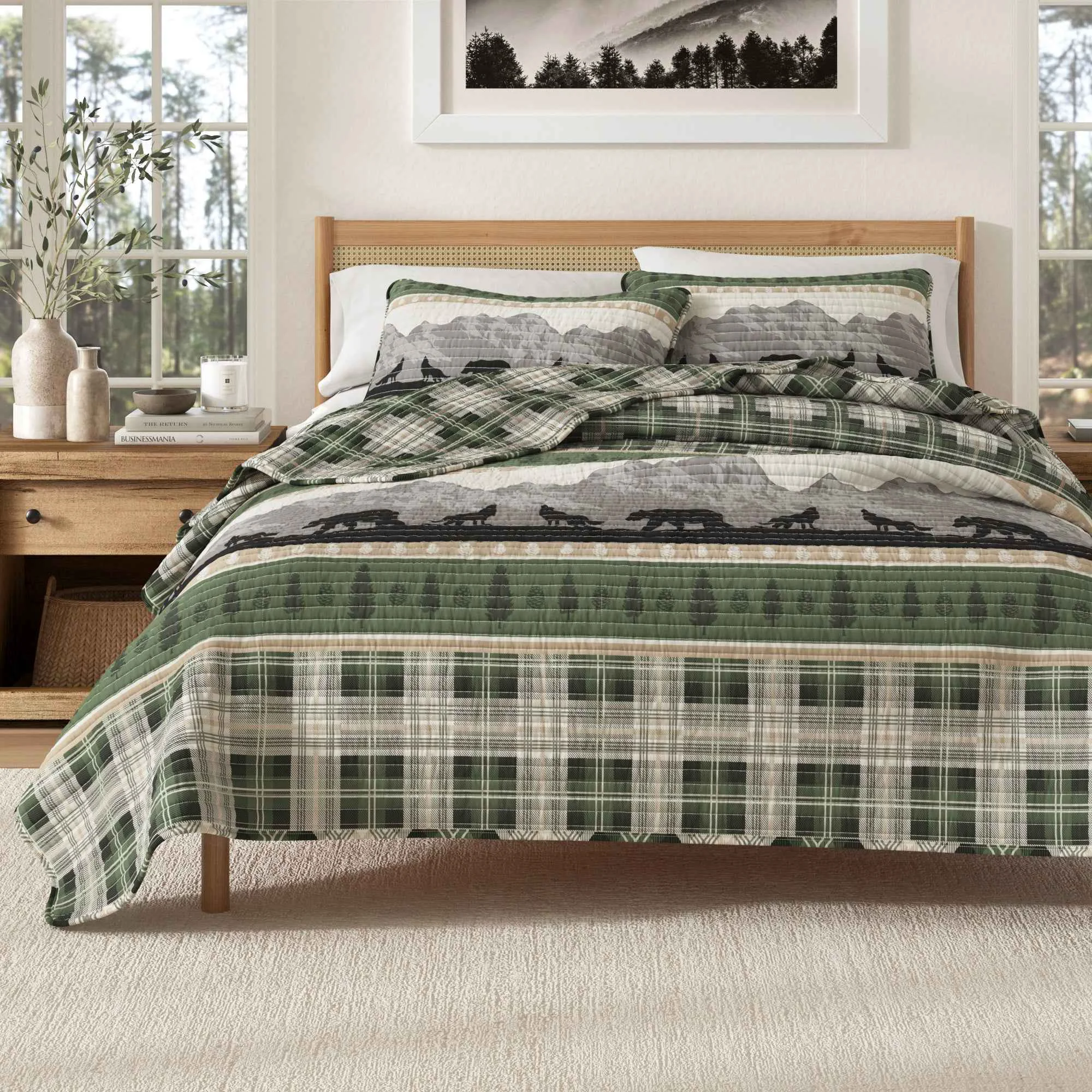 Certified 3-Piece Lodge Quilt - Salt Creek Collection Flexible