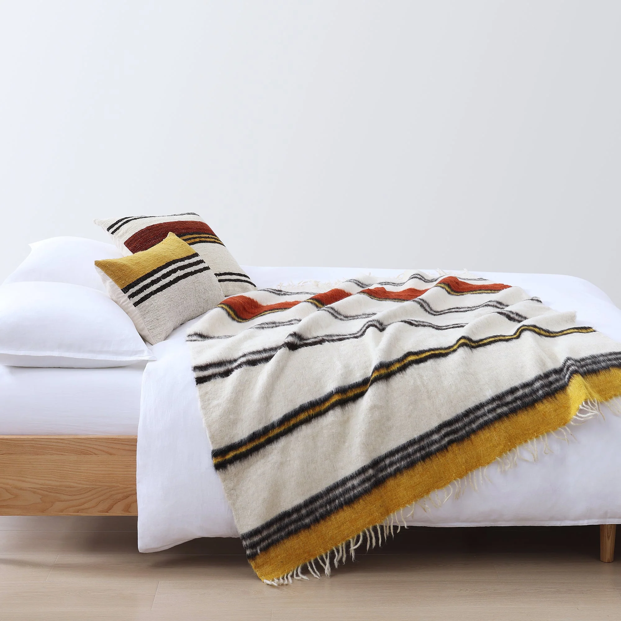 Green Solola Handwoven Square Pillow Flexible