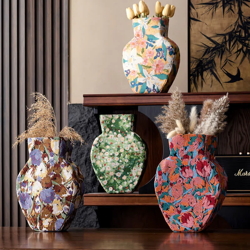 Versatile Ownkoti Vintage Creative Floral Fabric Wrapped Vase Quality