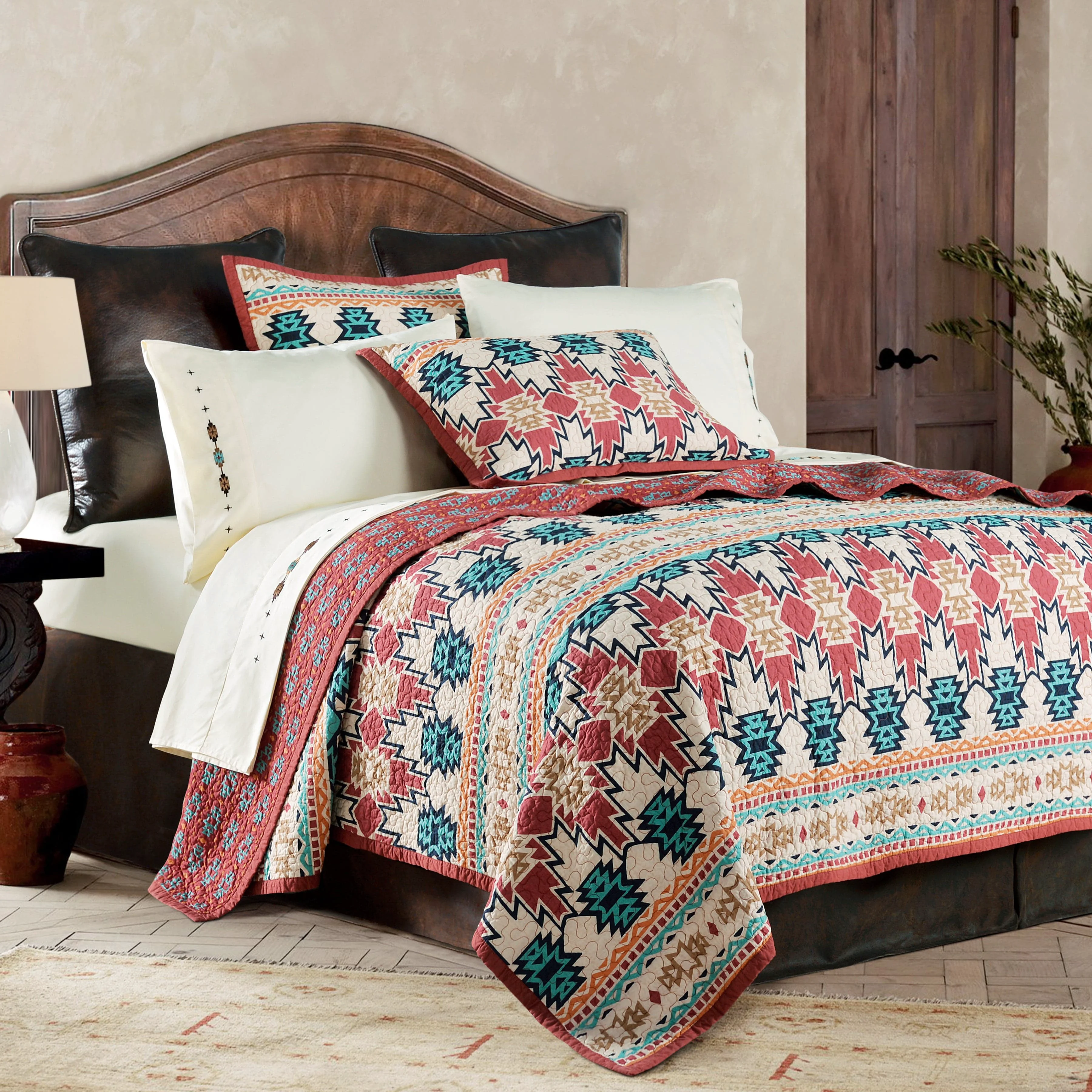 Elite Phoenix Reversible Quilt Set 2 Pc Detailed