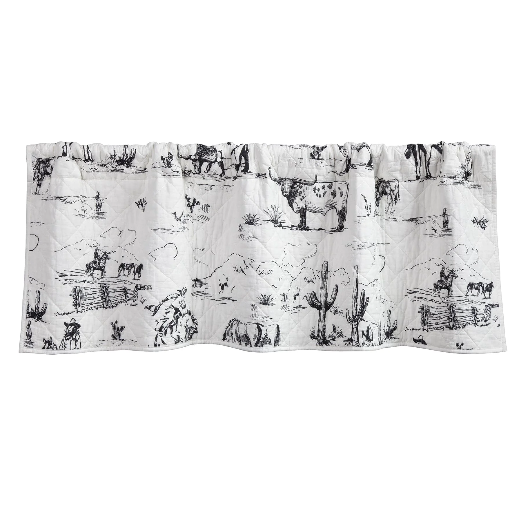 User-Friendly Ranch Life Quilted Valance Soft
