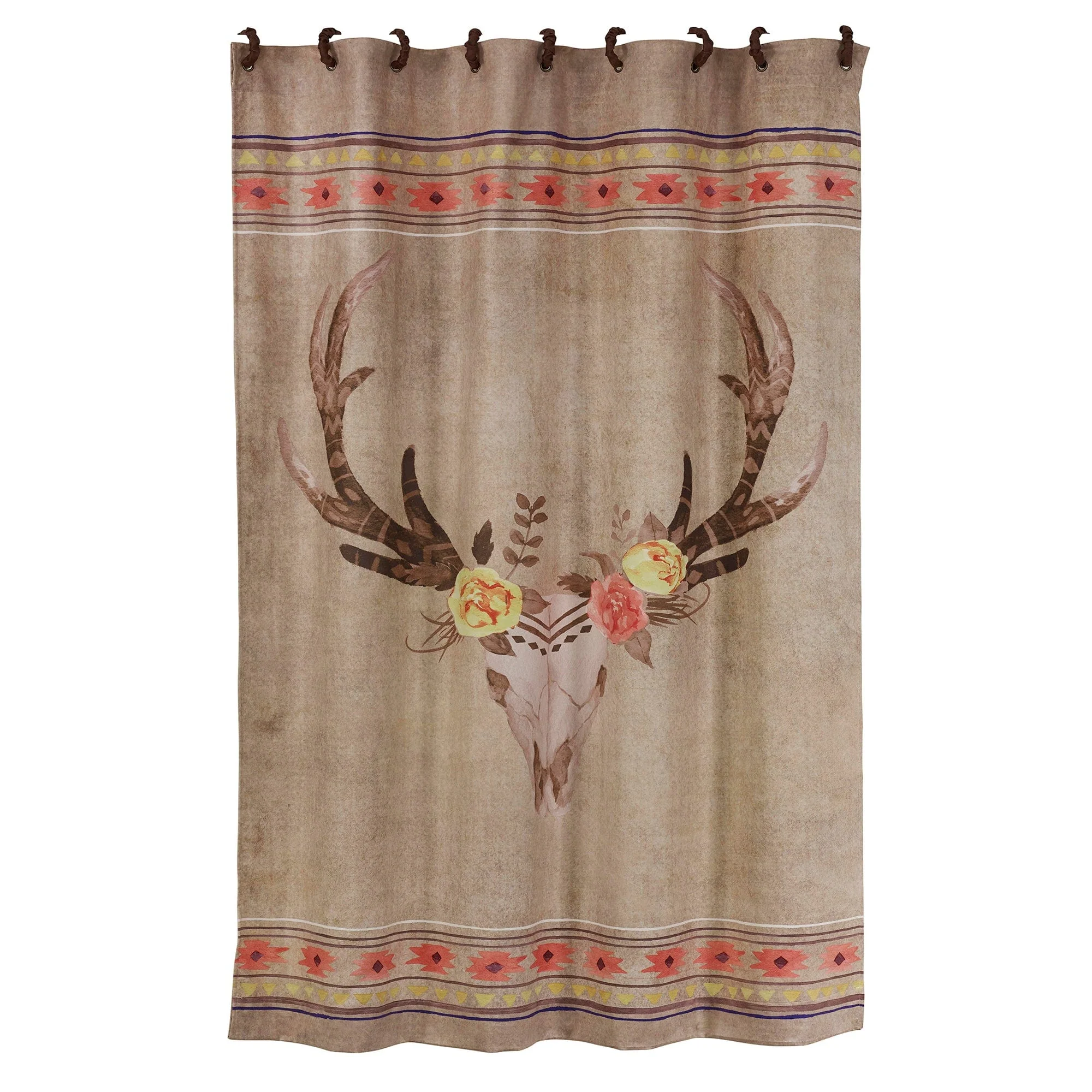 Easy-to-Use Desert Skull Shower Curtain Elite