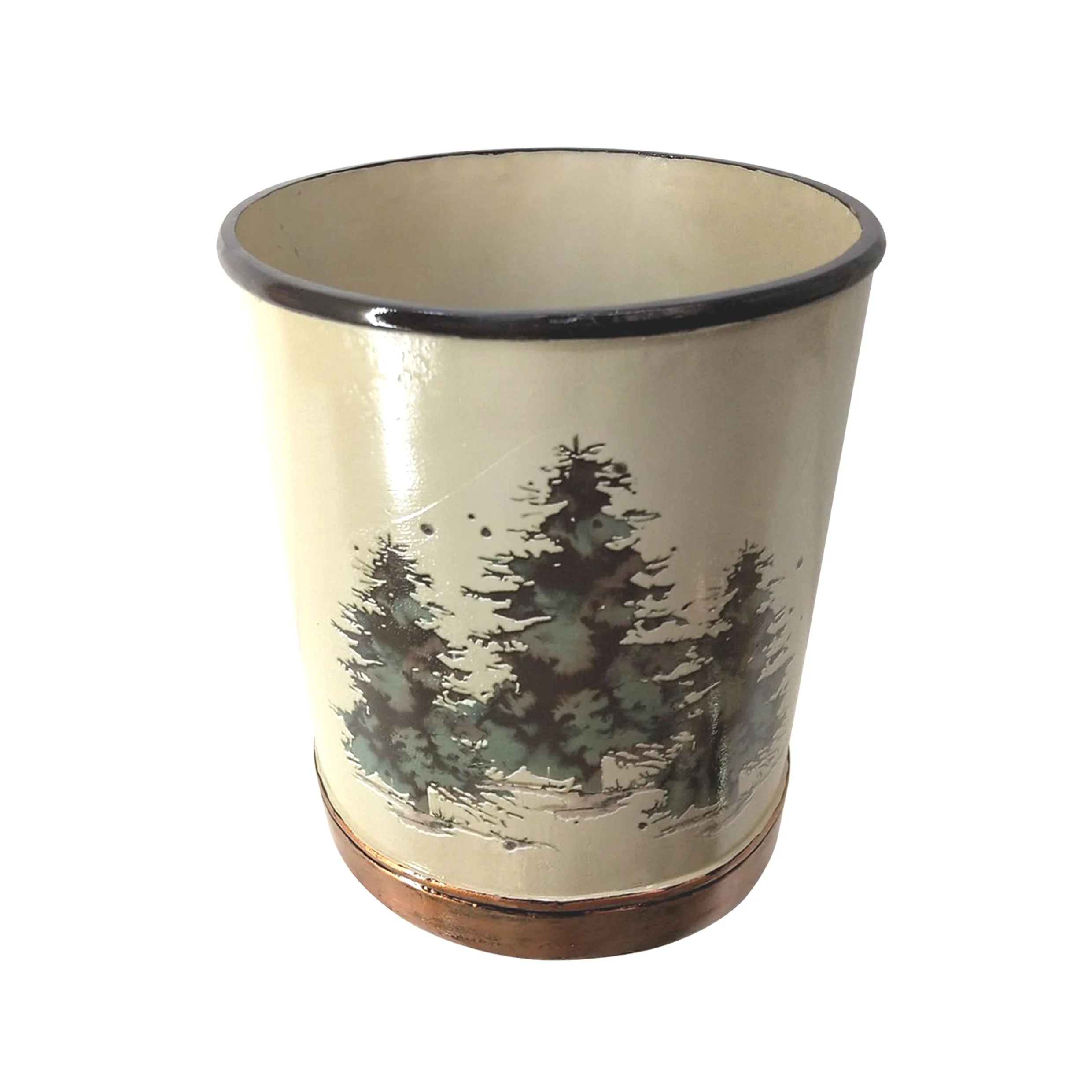 Professional Joshua Snow Wastebasket High-End