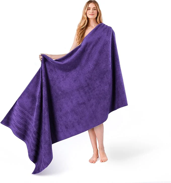 Professional American Soft Linen 35x70 Jumbo Large Bath Towel 600 GSM Cotton Turkish Proven