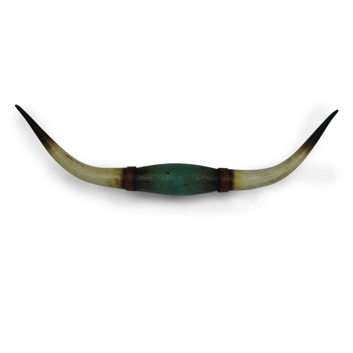 Efficient Distressed Teal Longhorn Southwestern Wall Sculpture Healthy