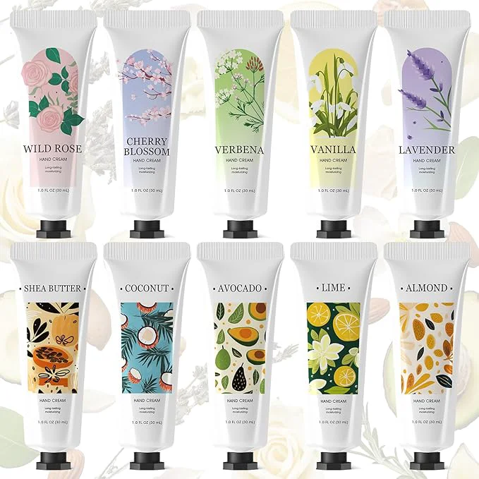 User-Friendly spa luxetique 10 Pack Hand Cream Gifts Set Hand Lotion Dry Cracked Travel Size Original