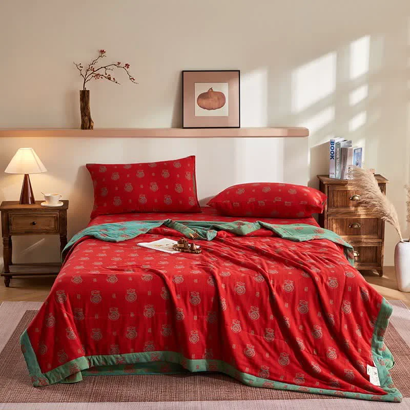 High-Performance Ownkoti Cotton Gauze Lucky Bag Jacquard Quilt Enhanced