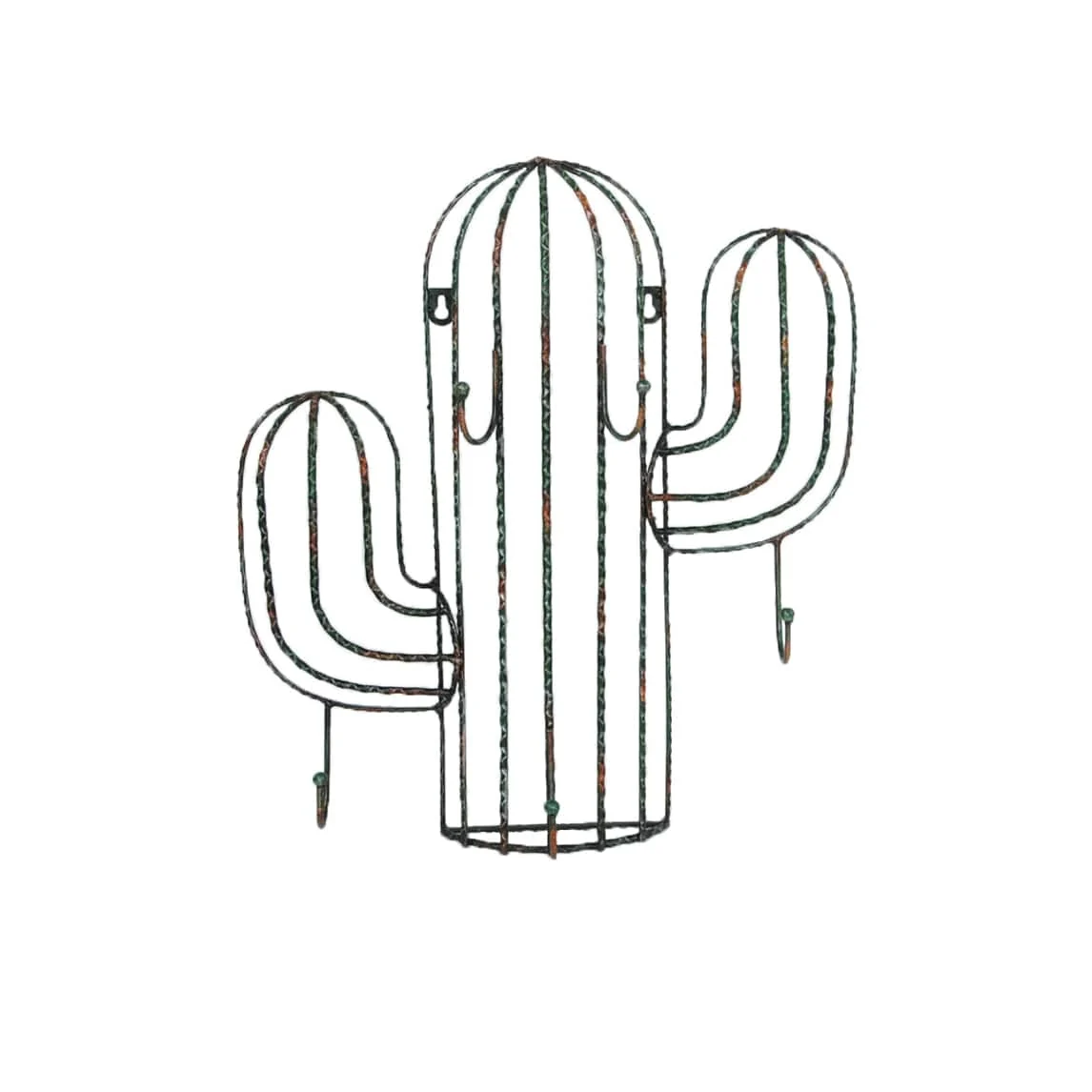 Recyclable Saguaro Cactus Wall Hook Décor Sustainable