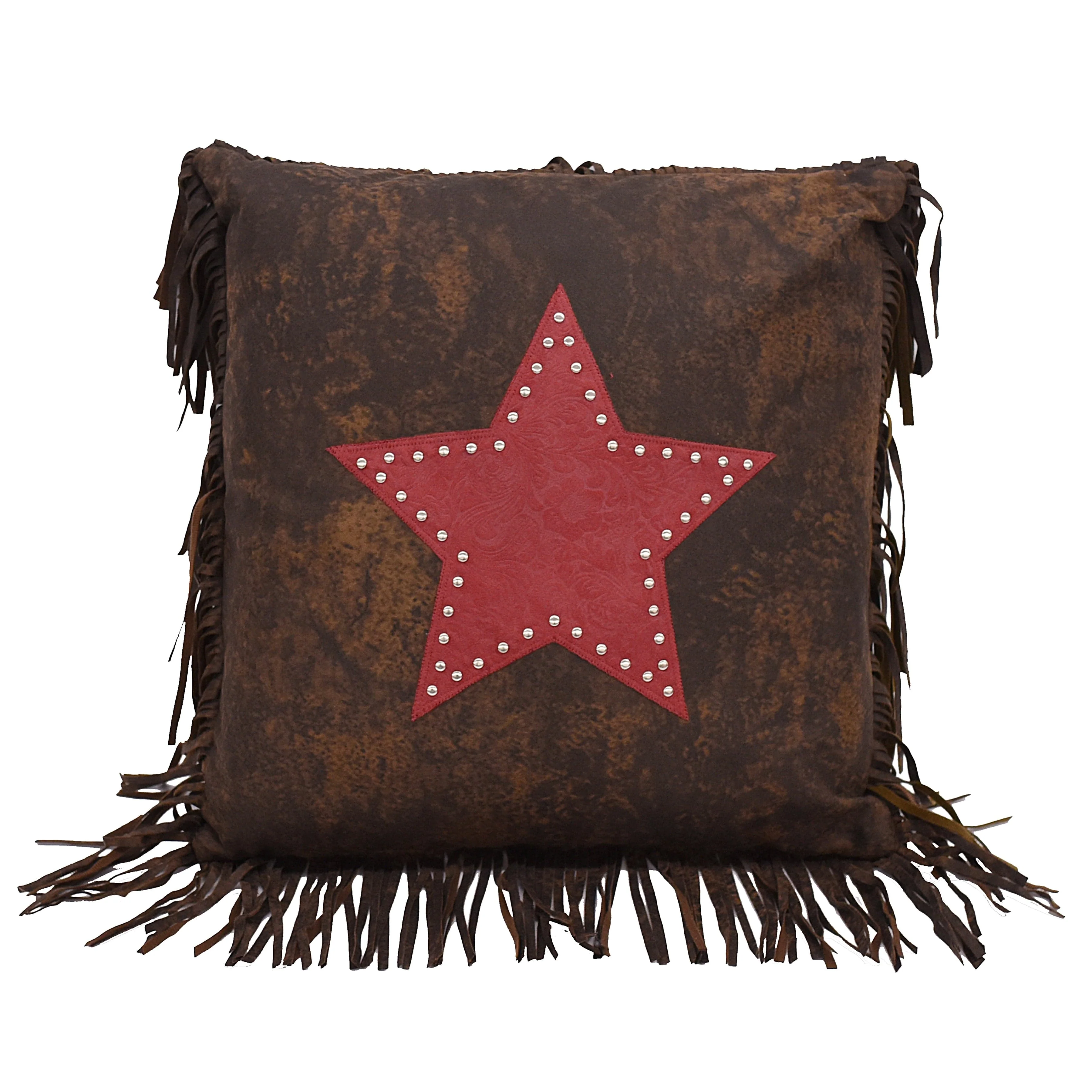 Artisan Cheyenne Fringed Star Throw Pillow Minimalist