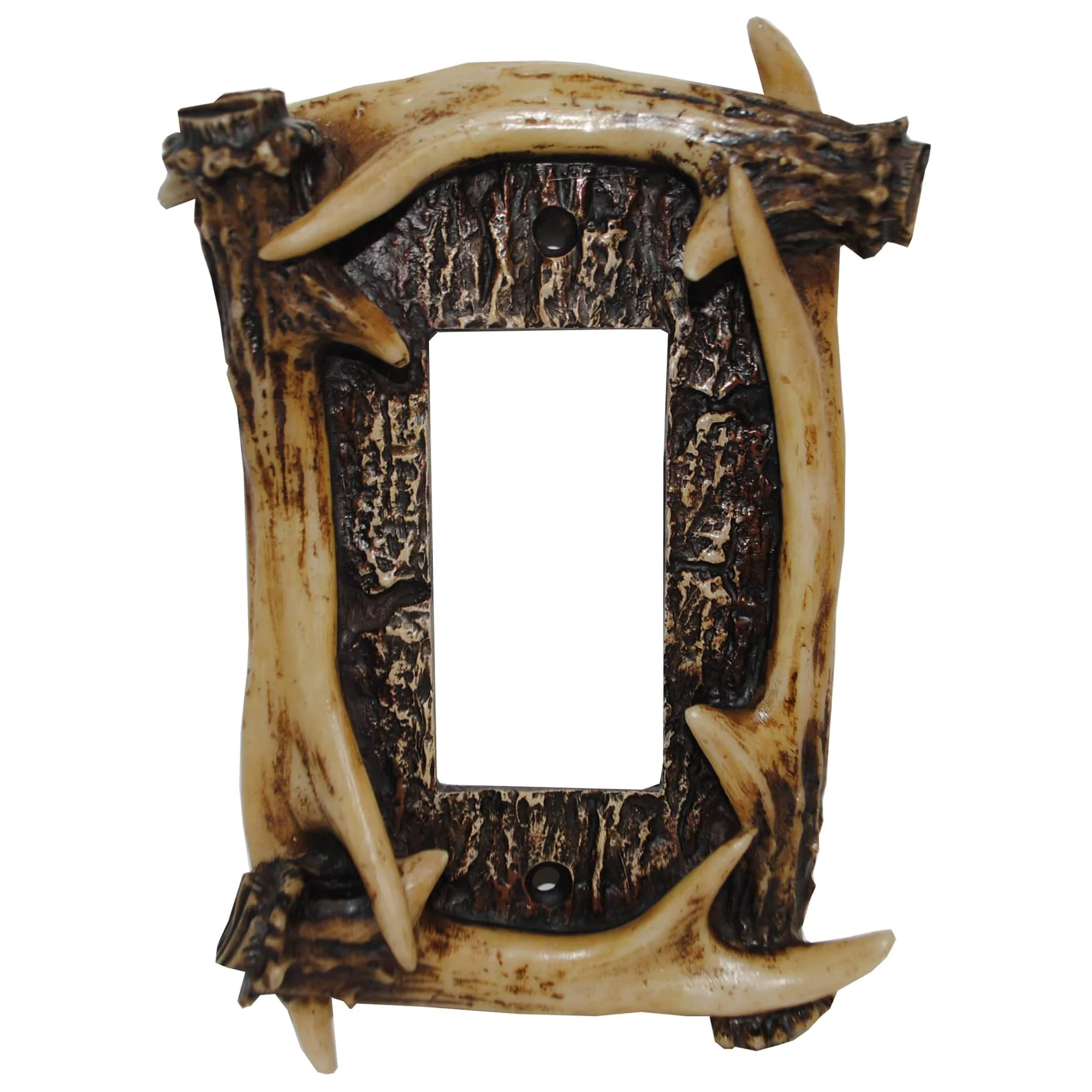 Fashionable Antler Single Rocker Wall Plate Stylish
