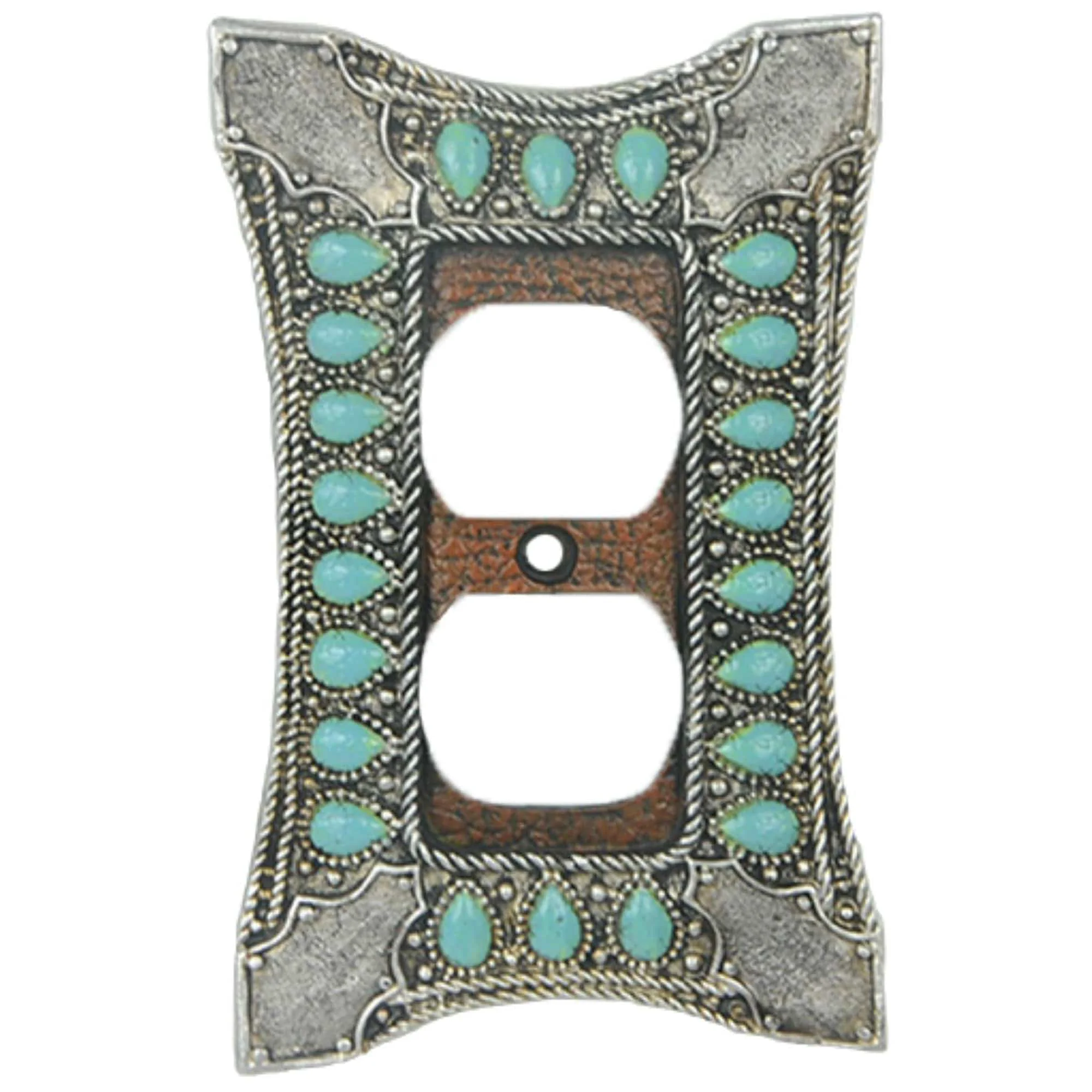 Excellent Turquoise Single Outlet Cover Wall Plate Specialty
