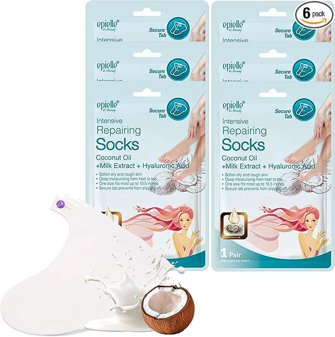 Outstanding Epielle Intensive Repairing Foot Mask 6 Pairs Soften Fine Crafted