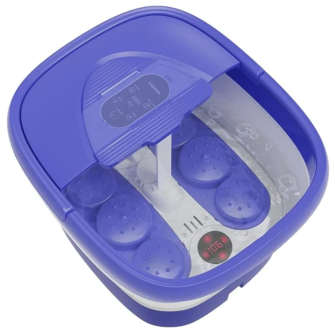 Outstanding Collapsible Foot Spa with Heat and Remote Heated Foot Bath Massager with Timer Fine