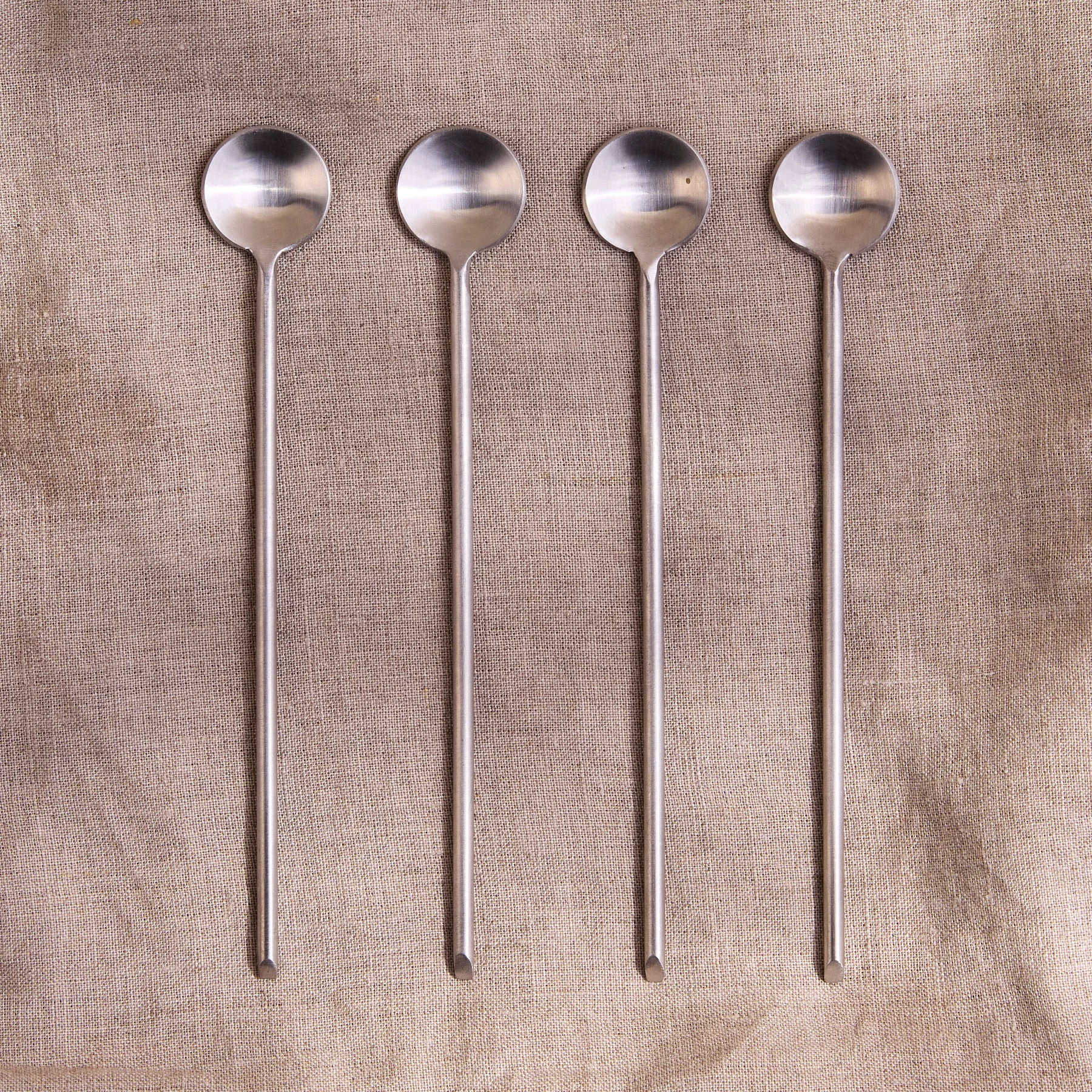 Casual Thin Stainless Long Spoons Set of 4 World-Class
