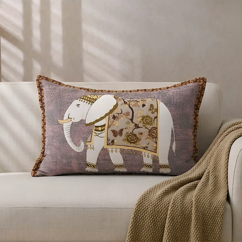 Consistent Ownkoti Elephant Jacquard Bohemian Pillowcases 2PCS High-Performance