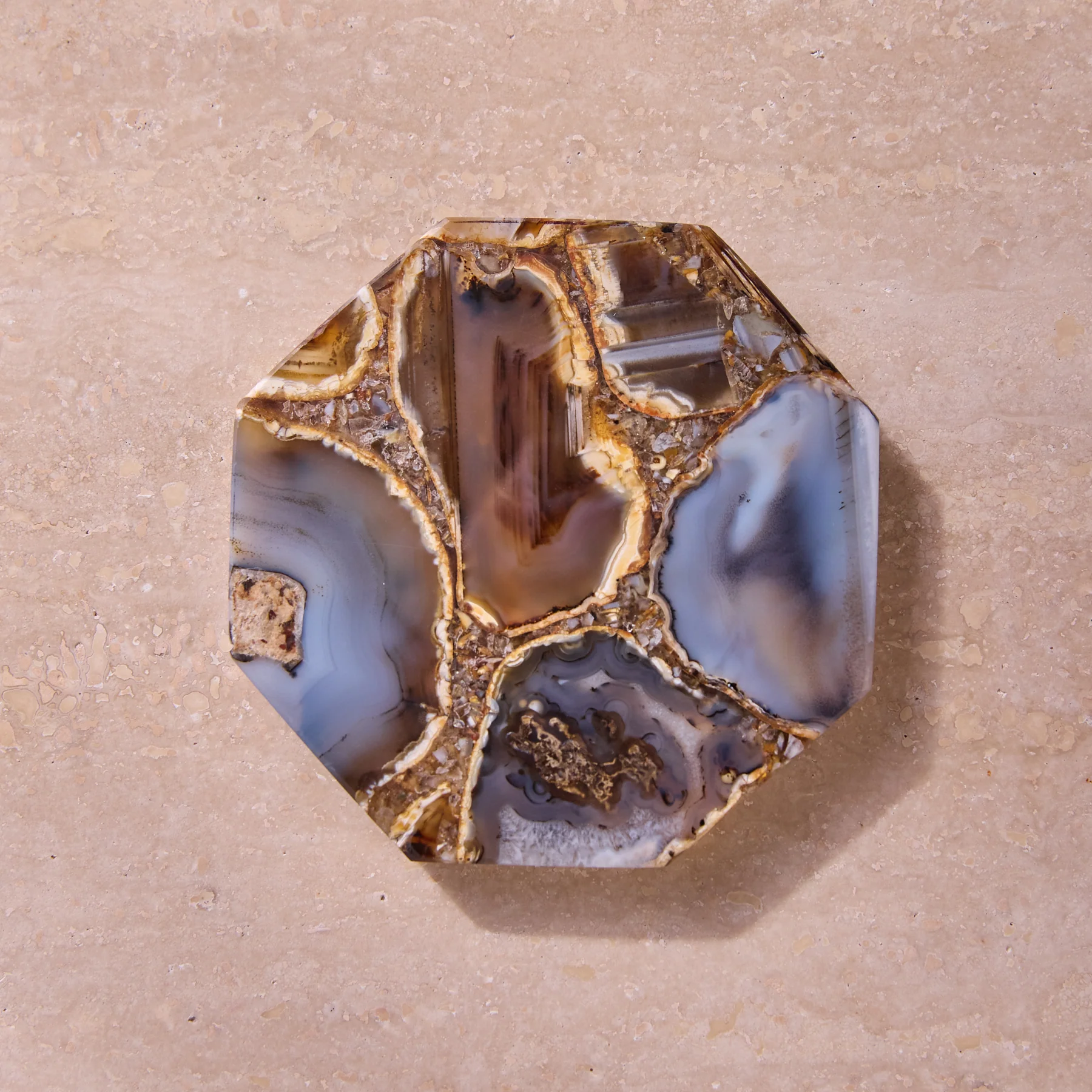Authentic Sia Agate Coaster Artisan
