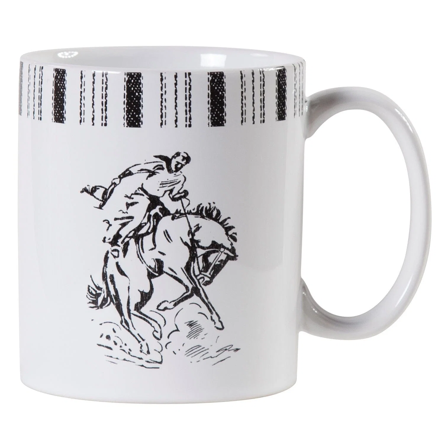 Original Ranch Life Bronco Mug Set 4 Pc Traditional