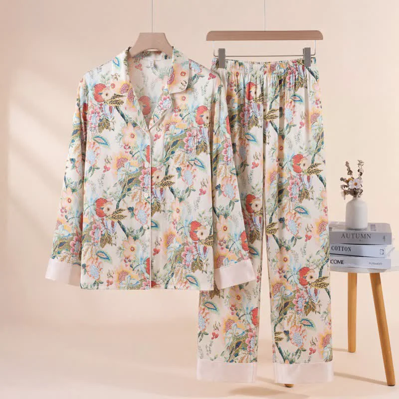 Clean Ownkoti Tropical Style Floral Pajama Set Consistent