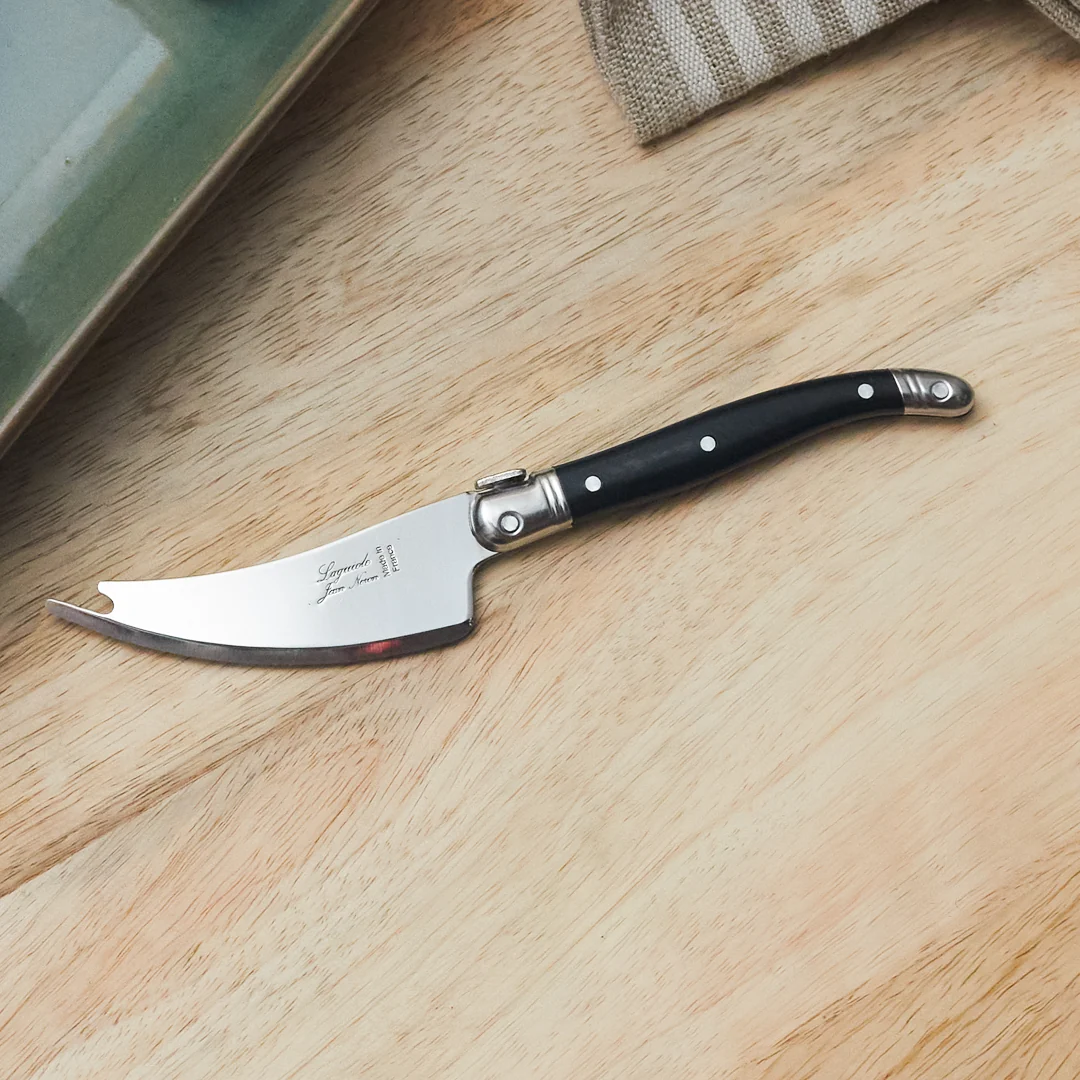 Selected Laguiole Pronged Knife Black Practical