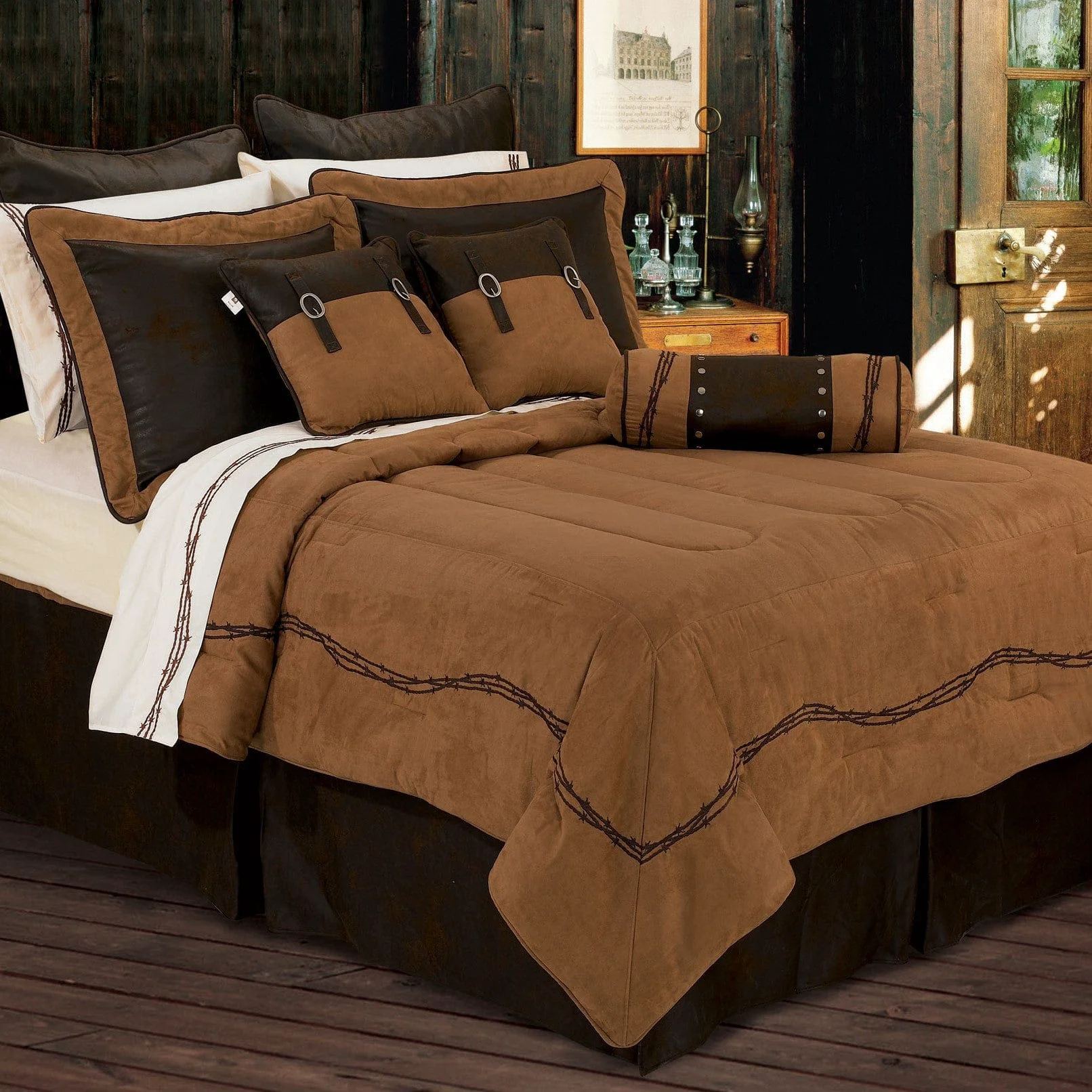 Trusted Barbwire Comforter Set 7 Pc Long-Lasting