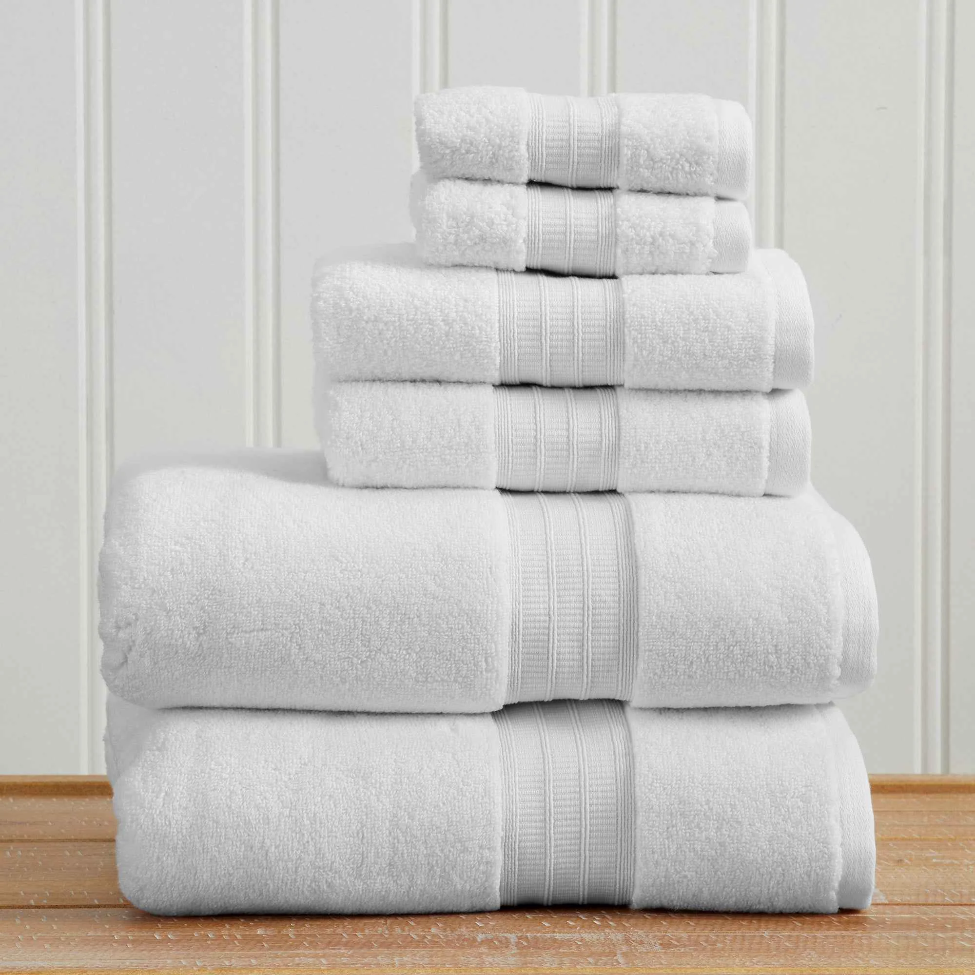 Easy-to-Use Cotton Premium Bath Towel Set - Chiara Collection Green