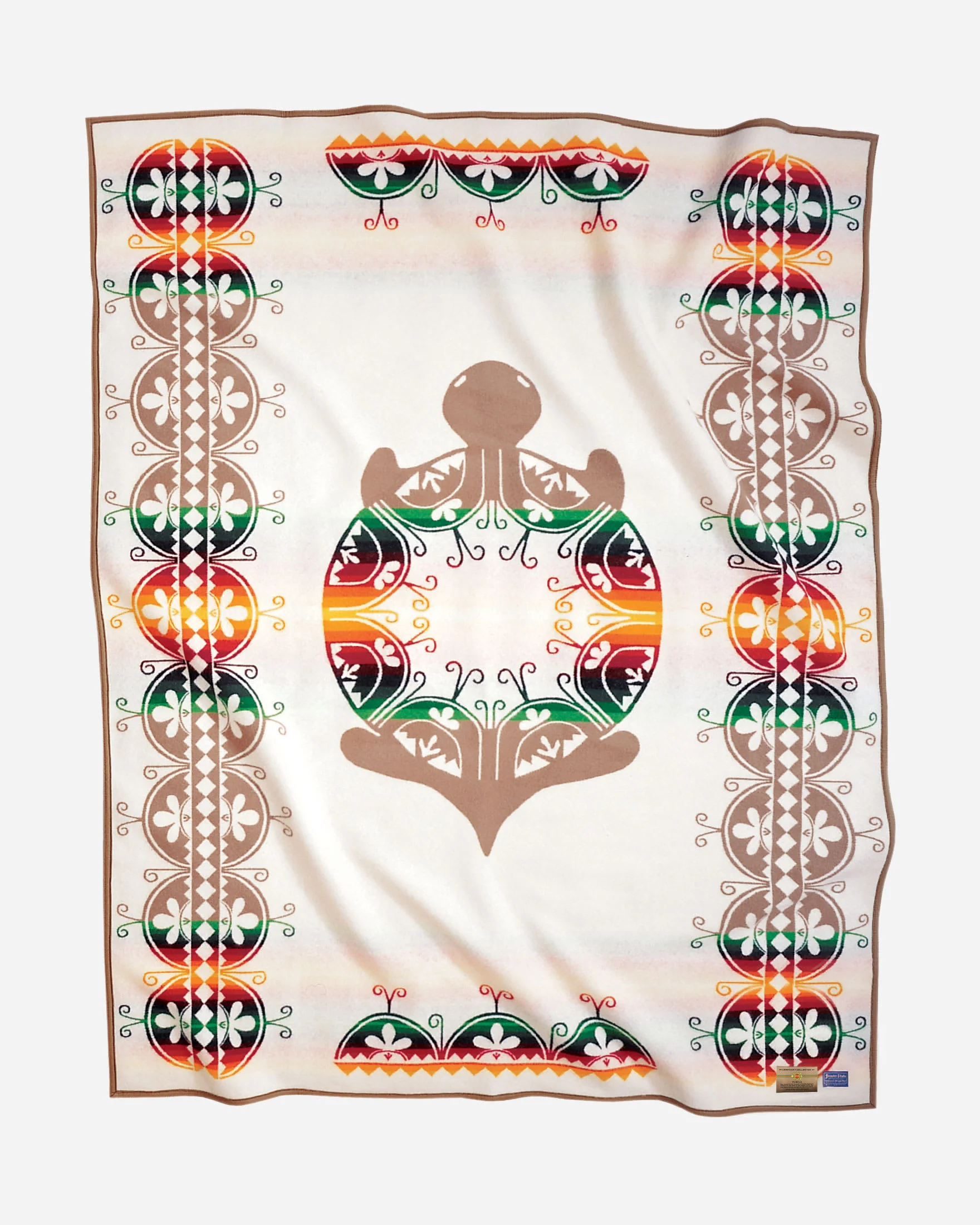 Smooth Creation Turtle Blanket White Multi Dependable