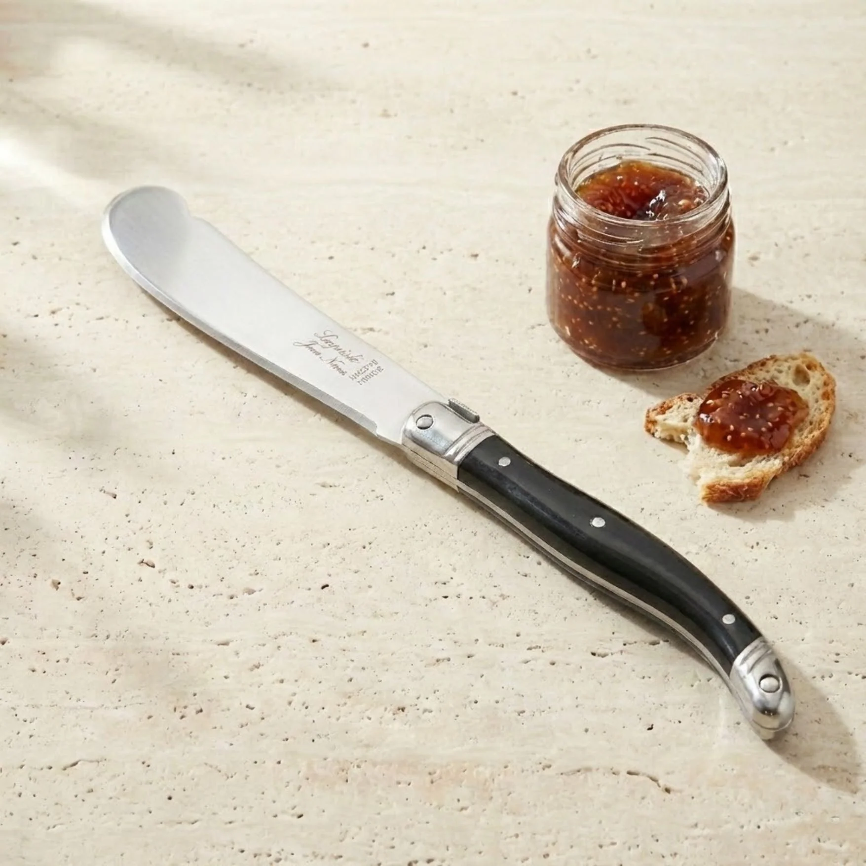 Superior Laguiole Large Spreader Black Exclusive