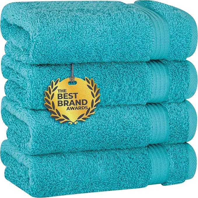 Smart Cotton Paradise Hand Towels for Bathroom Cotton Turkish 4 Piece Hand Minimalist