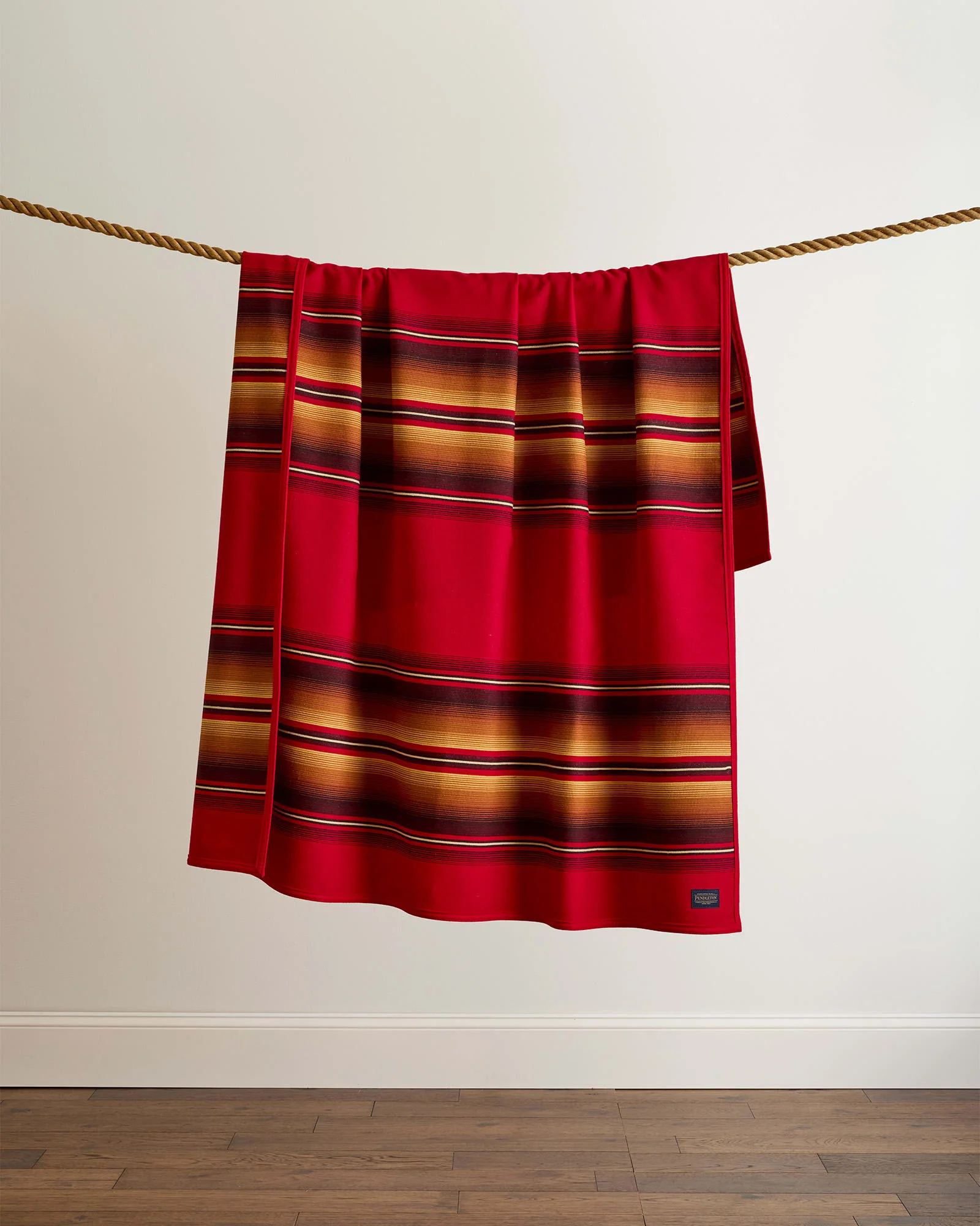 Certified Serape Robe Scarlet Refined