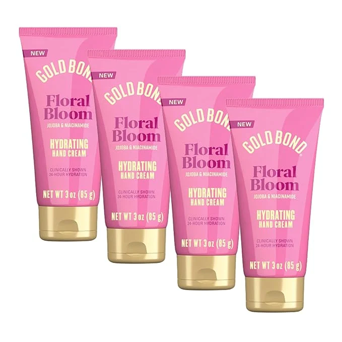 Trusted Gold Bond Floral Bloom Hydrating Hand Cream Set Lightweight Everyday Hand Cream Proven