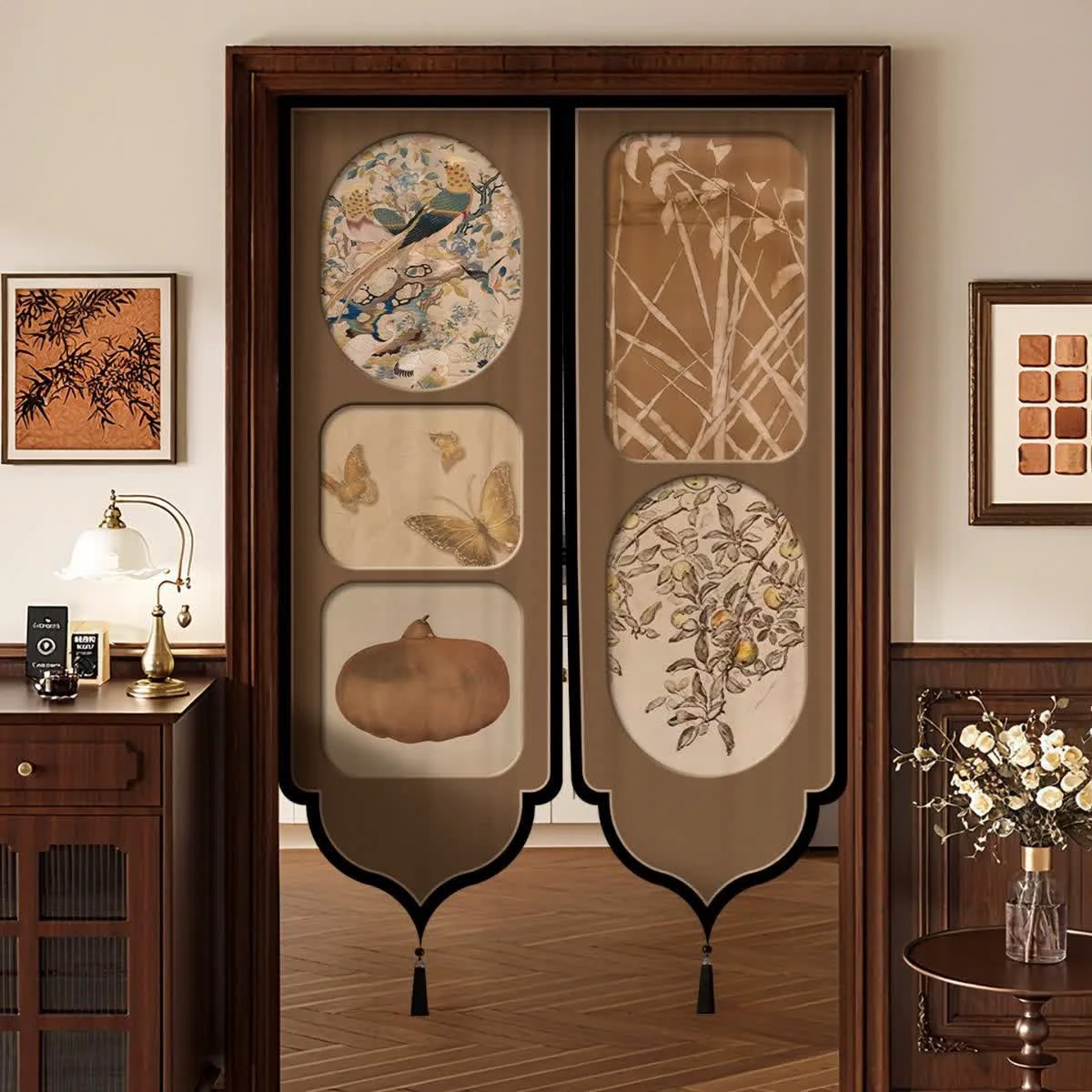 Healthy Ownkoti Vintage Oriental Room Divider Door Curtain High-Quality