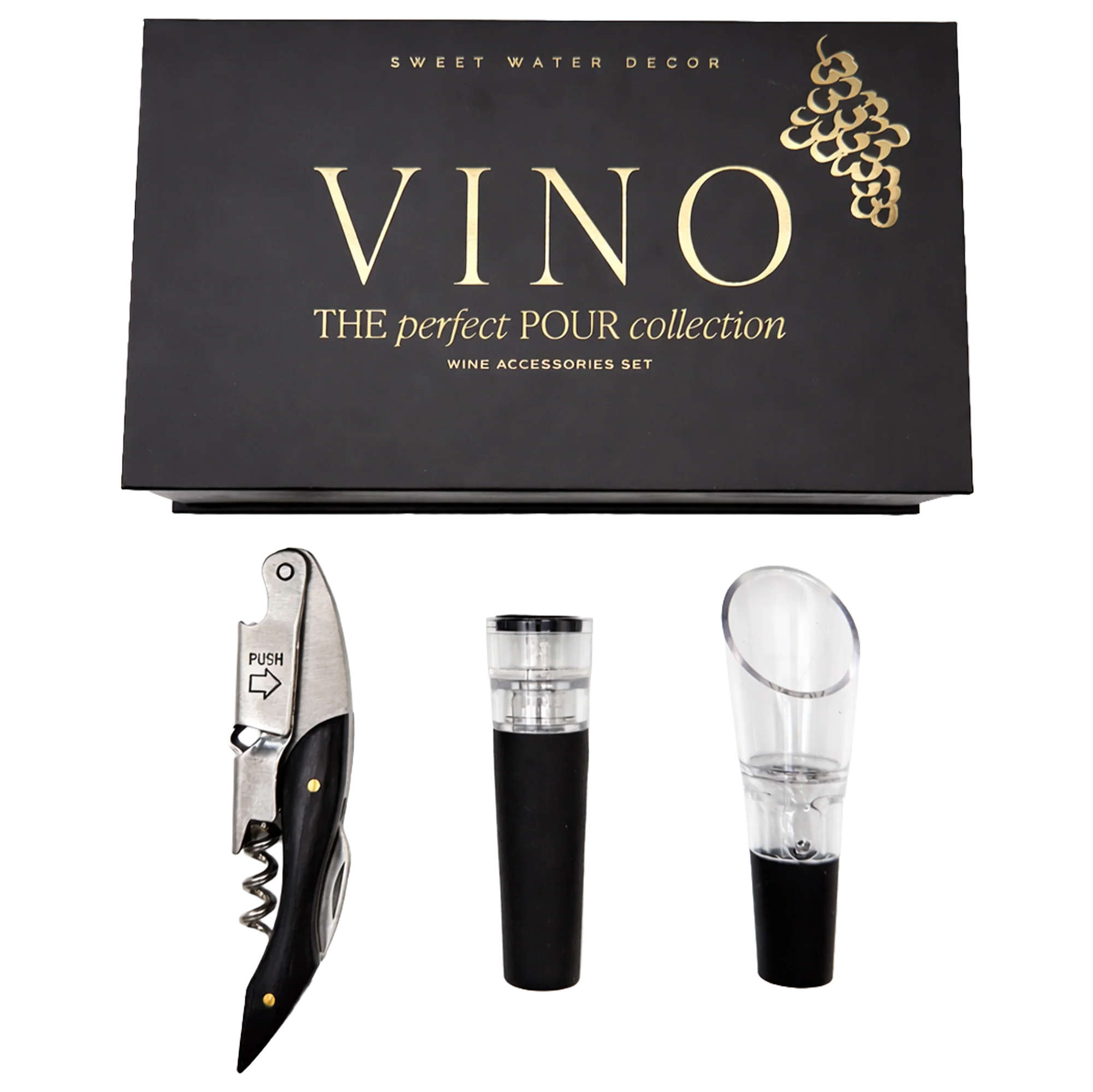 Stylish Wine Accessory Tool Set Fine Crafted