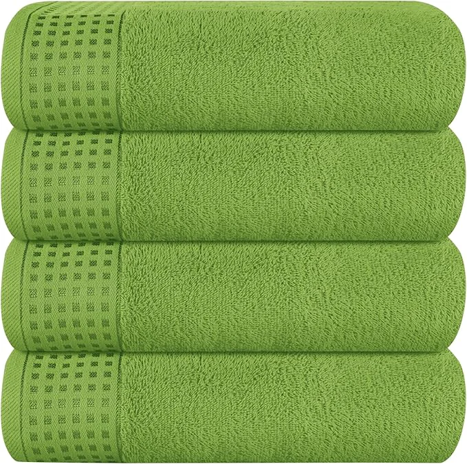 Recyclable GLAMBURG Ultra Soft 4 Pack Oversized Bath Towel Set 27x54 inches Cotton Specialty