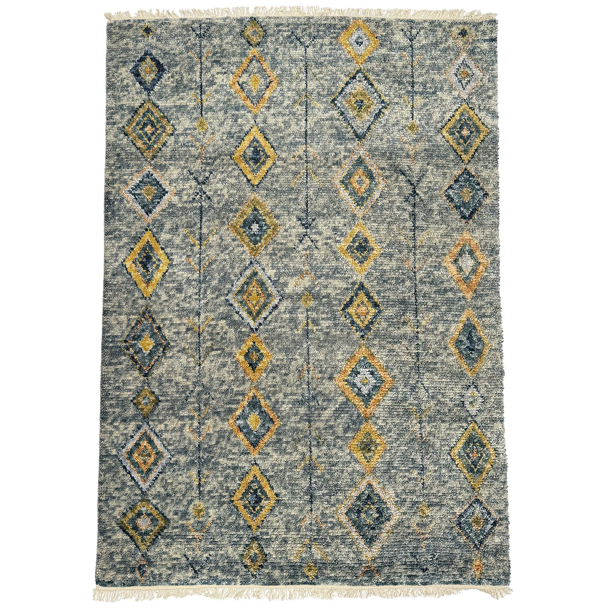 Premium Material Morocco Rug - Navy Advanced