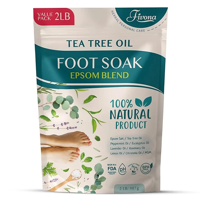 Next-Generation Foot Soak Epsom Salt with Tea Tree Oil 2 LB Advanced