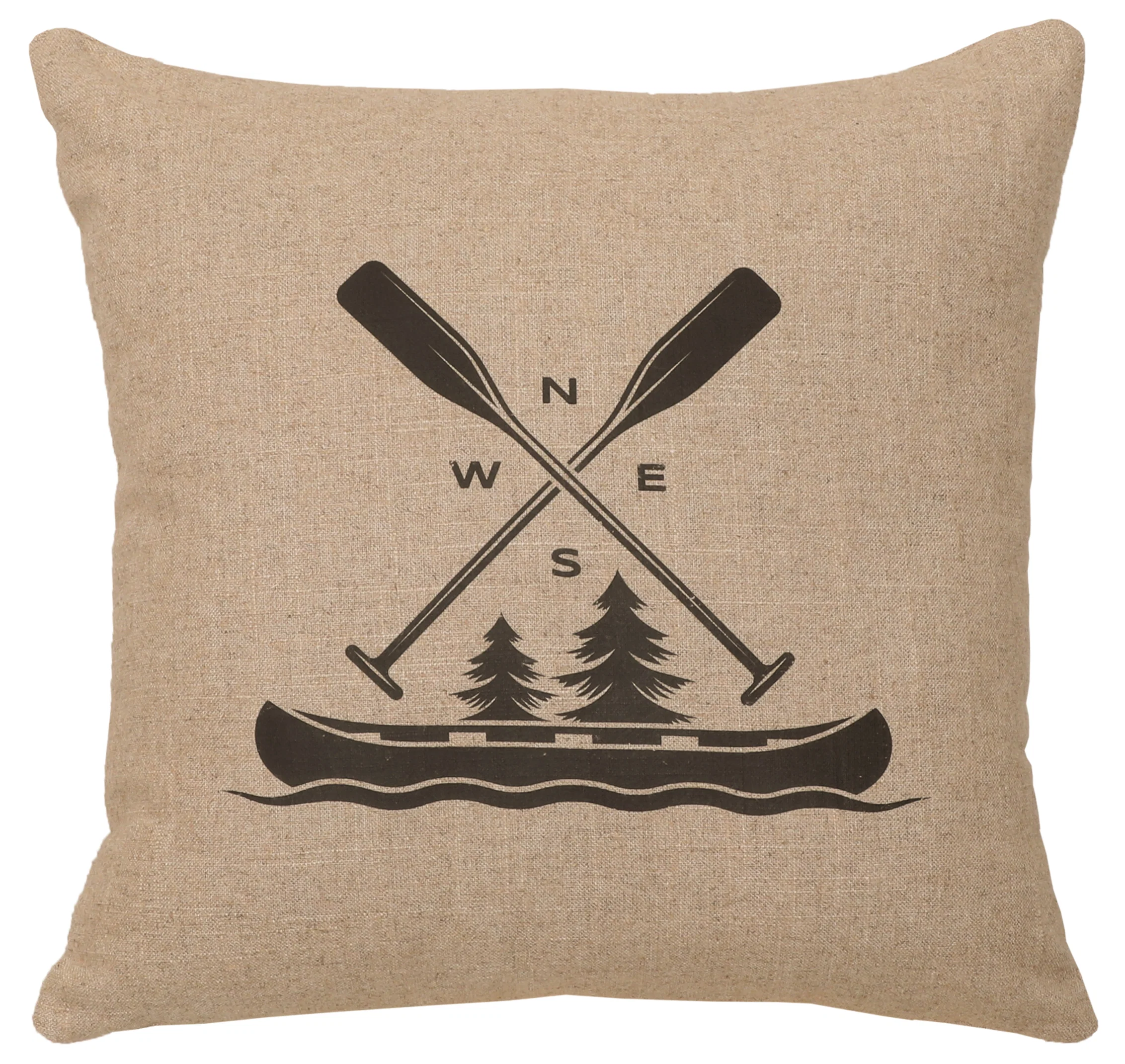 Luxury quot Canoe Compass quot Image Pillow Long-Lasting