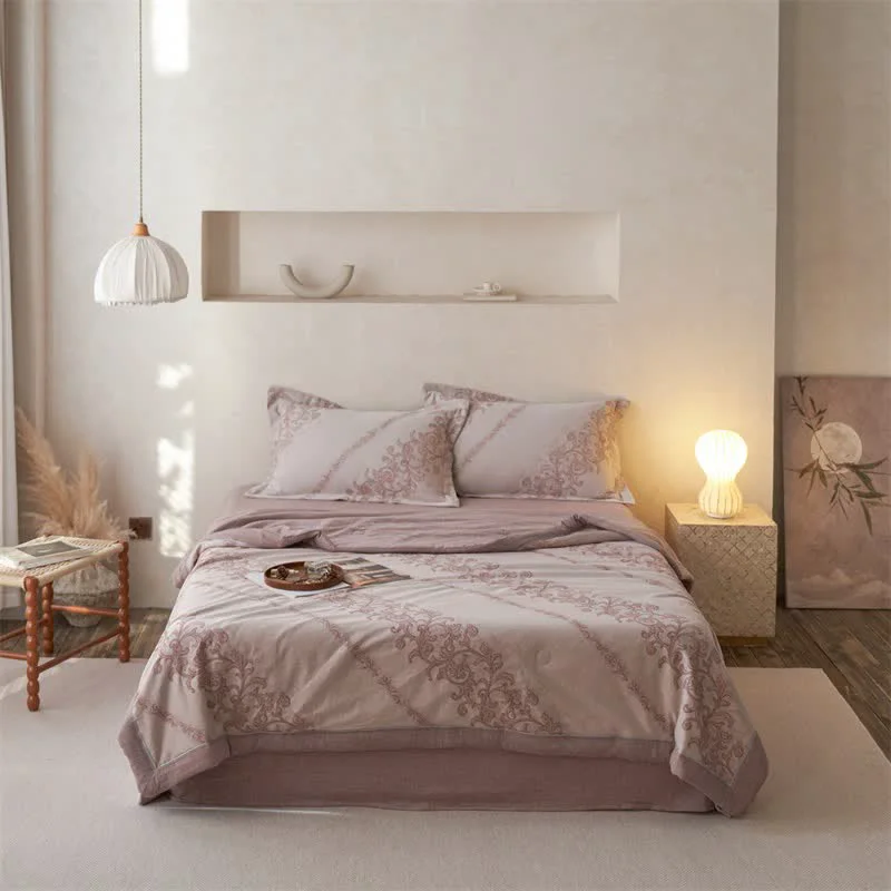 Stylish Ownkoti Cotton Gauze Jacquard Ornate Traditional Bedding Original