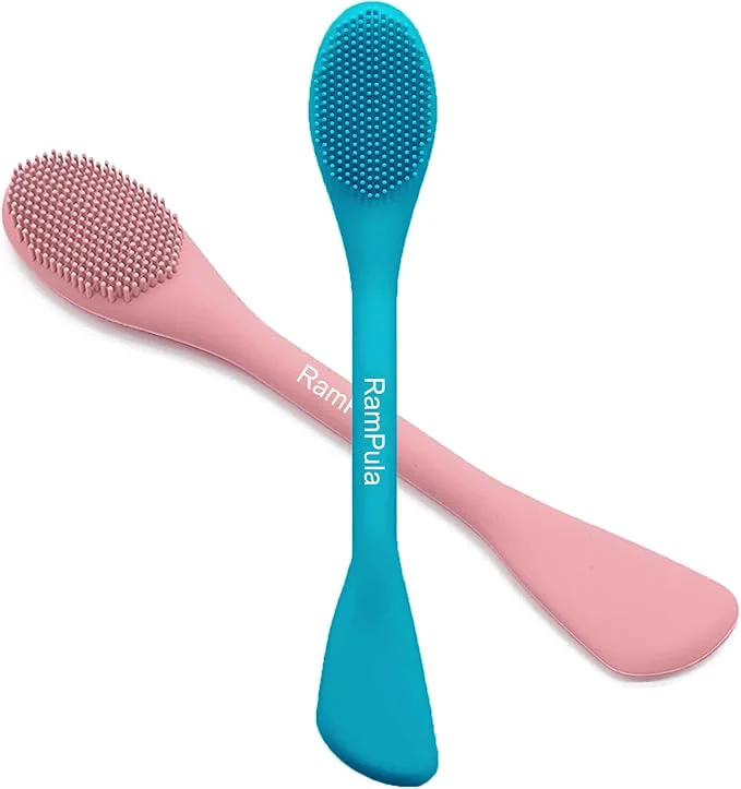 Durable RamPula Pore Brush Face Mask Applicator Lymphatic Drainage Brush Face Flexible