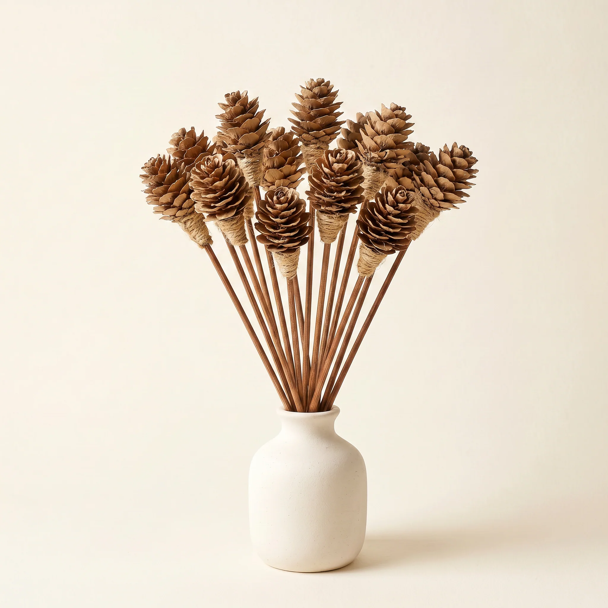 Easy-to-Use Mini Pinecone Reed Diffuser Sticks 9 quot — 16 Pack Proven