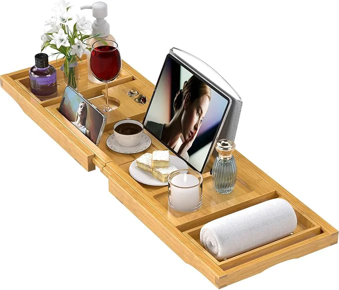 Carefully Designed Bathtub Tray Caddy Expandable Bath Trays Outstanding