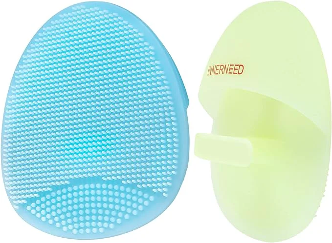 Fast INNERNEED Soft Silicone Facial Cleansing Brush Manual Face Scrubber Exfoliating Advanced