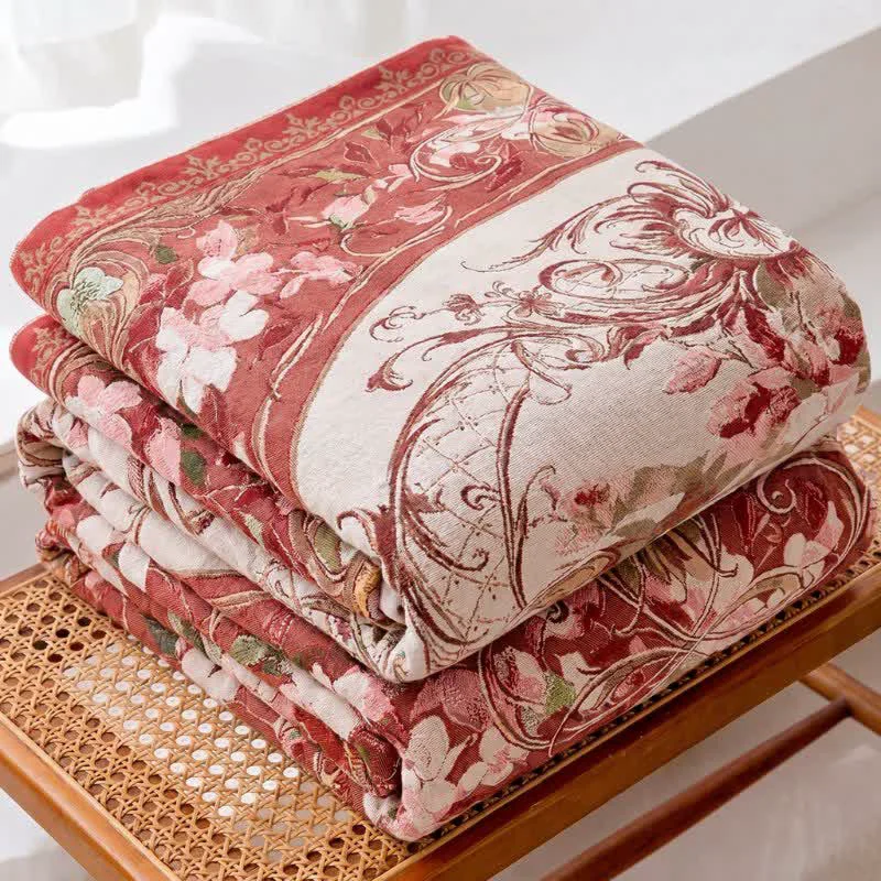 Authentic Ownkoti Medallion Floral Cotton Gauze Quilt Blanket Pure