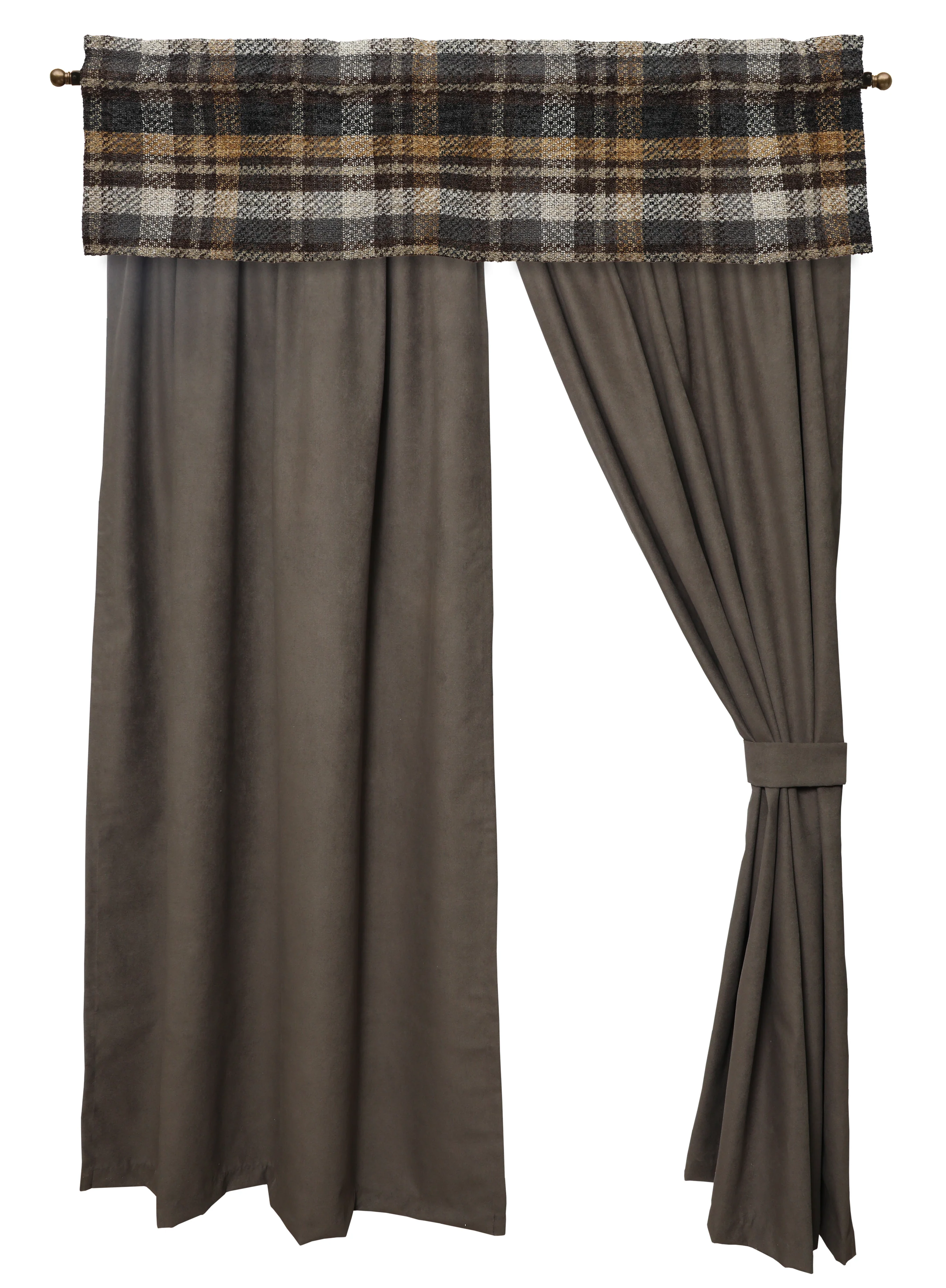 High-Grade Whistler Sable - Drape Set - 2 panels 2 tiebacks Healthy