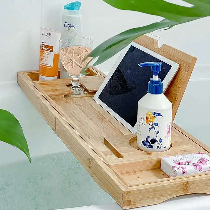 Soft Deep Calm Bathtub Tray Caddy Reusable