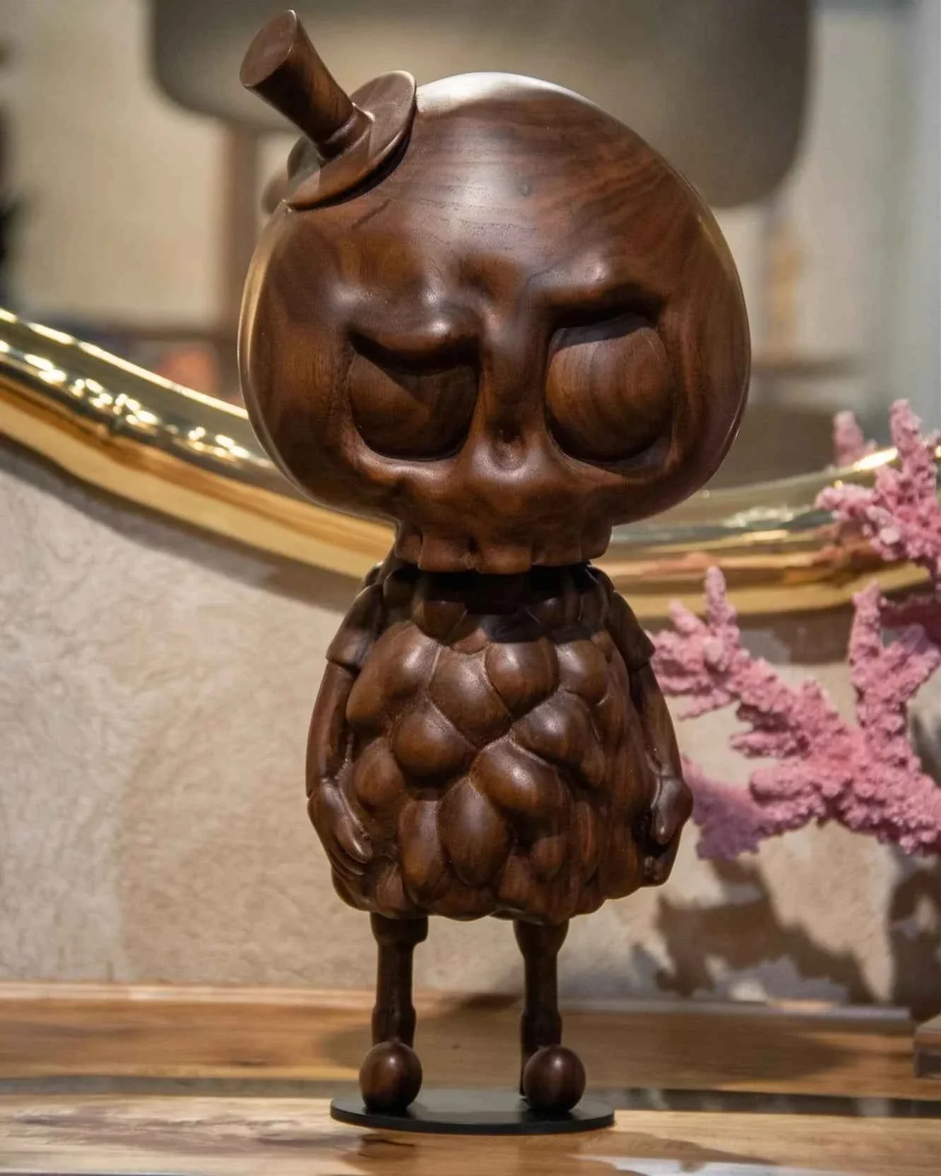 Natural Handcrafted Tycoco Wooden Sculpture - 15 quot Tall World-Class
