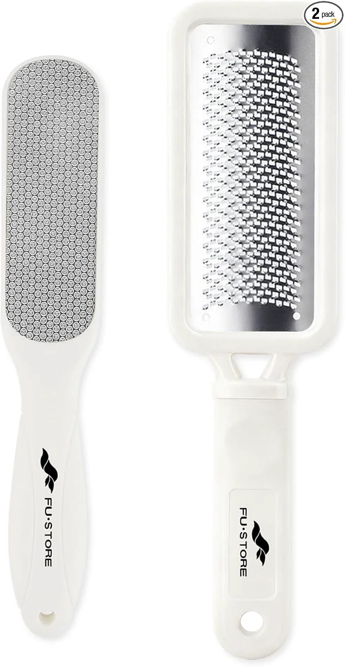 Safe Fu Store 2 Pack Foot Files Callus Remover Stainless Steel Foot Rasp and Dual Professional