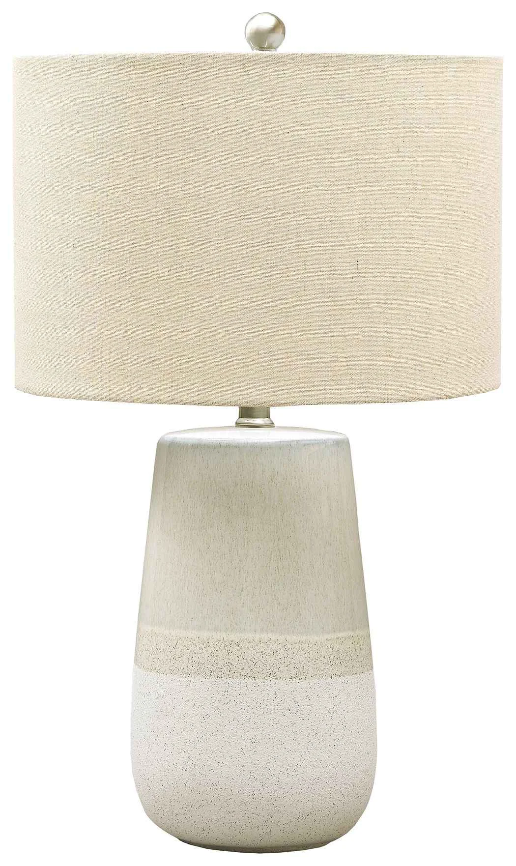High-End Shavon - Ceramic Table Lamp - Beige White Trendy